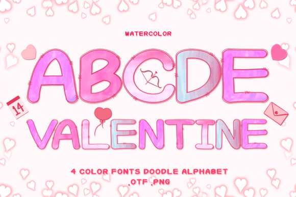 Adorable Watercolor Fonts for Heartfelt Design Projects
