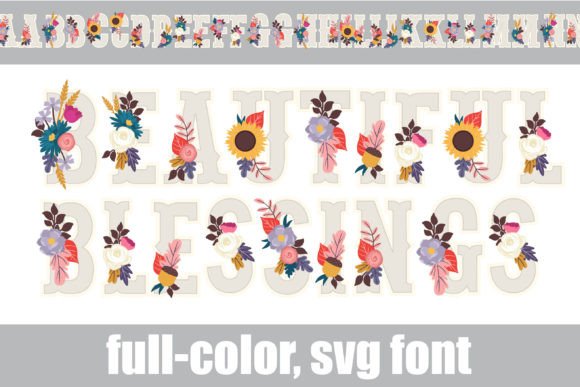 Beautiful Blessings: A Color Font for Your Thanksgiving Projects
