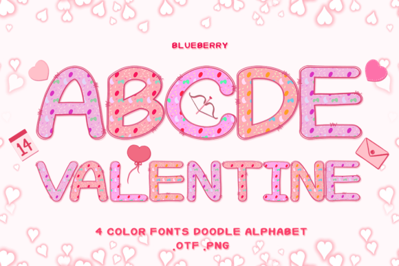 Blueberry: A Playful Color Font for Creative Projects