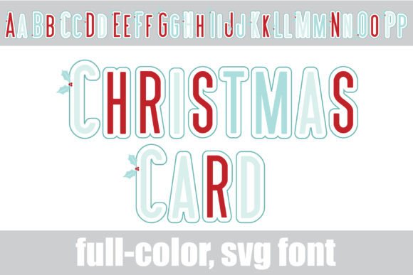 Christmas Card: A Modern Sans Serif with Festive Flair