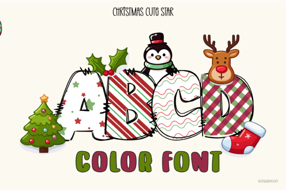 Christmas Cute Star: A Playful Font for Festive Designs