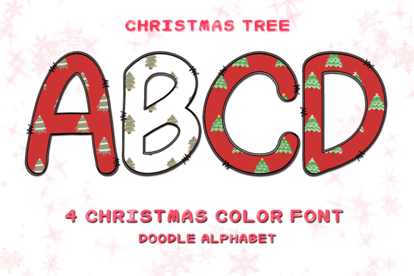 Christmas Tree Font: Festive Color Typography for Designers
