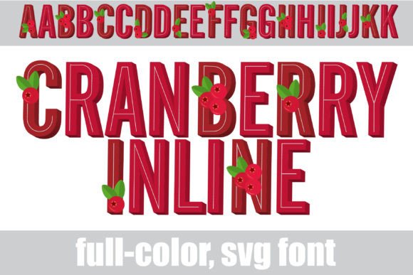 Cranberry Inline: A Playful Pop of Color for Your Designs