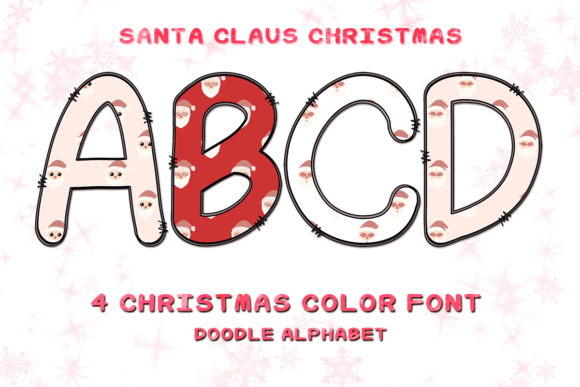Deck Your Designs with Santa Claus: A Festive Color Font