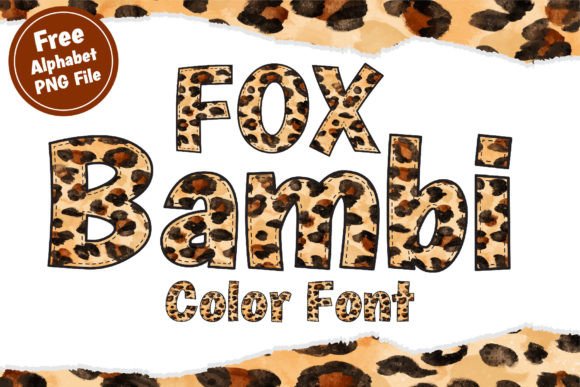 Fox Bambi: A Color Font for Bold, Fun Designs