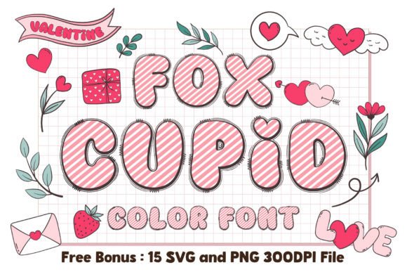 Fox Cupid: A Playful Color Font for Creative Projects
