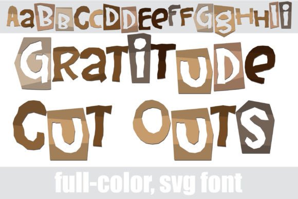 Gratitude Cut Outs: A Fresh Take on Autumn Typography