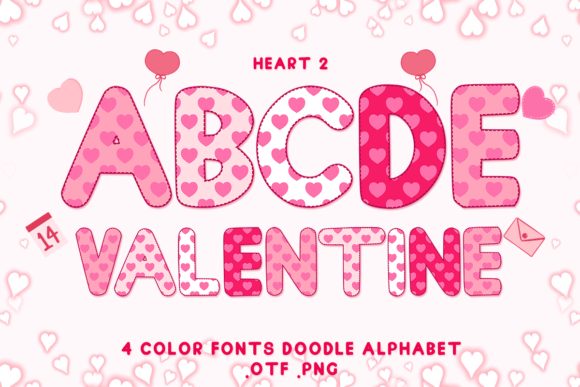 Heart 2: The Adorable Color Font for Your Valentine's Designs