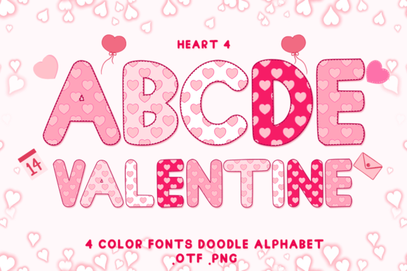 Heart 4: The Color Font That Brings Playful Energy to Your Projects