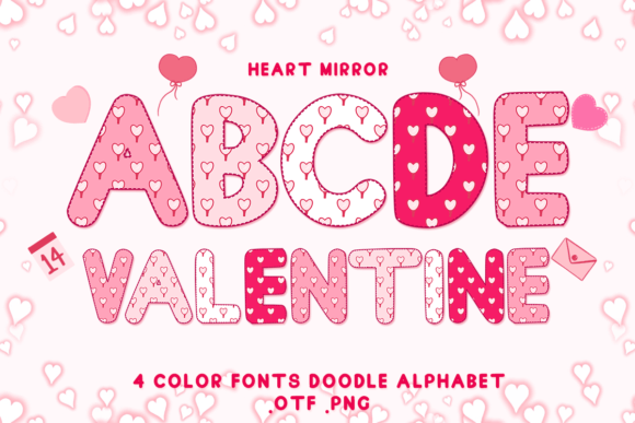 Heart Mirror: A Color Font Crafted for Love and Creativity