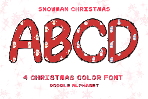 Introducing Snowman: Your Festive Color Font for Every Project
