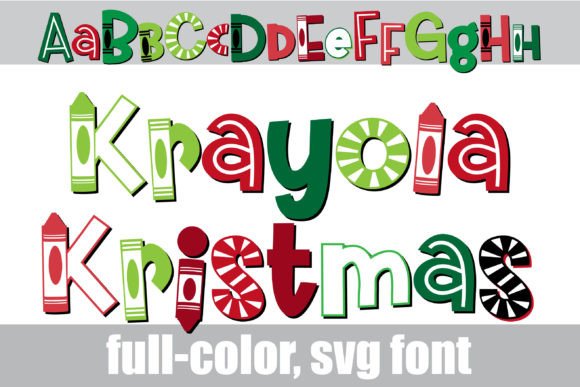 Krayola Kristmas: The Crayon-Inspired Font for Festive Designs