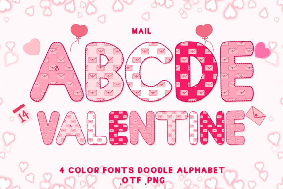 Mail: Adorable Color Fonts for Valentine’s Day and Beyond