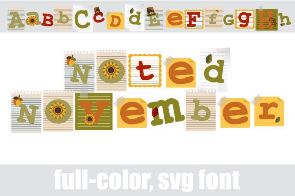 Noted November: A Festive Font for Thanksgiving Designs