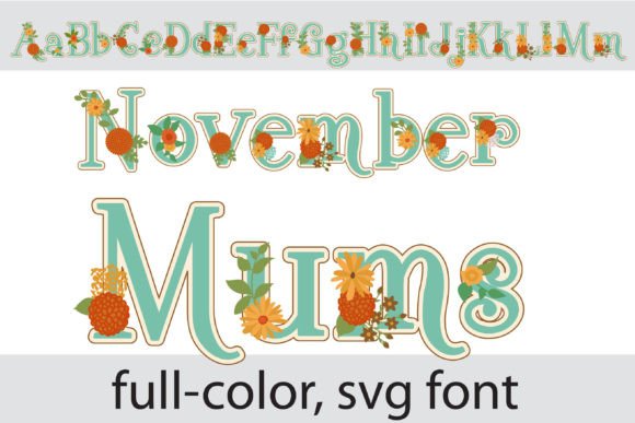 November Mums: A Festive Serif for Thanksgiving Designs
