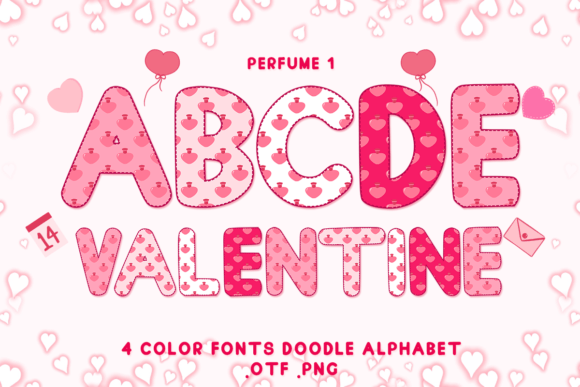 Perfume 1: Adorable Color Fonts for Valentine's & Beyond