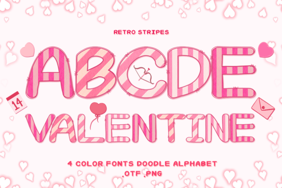 Retro Stripes: A Colorful Typeface for Bold Design