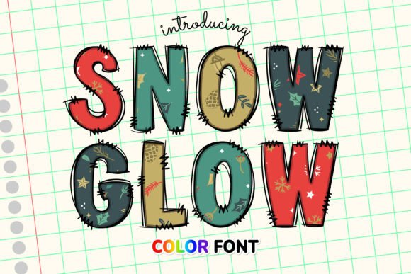 Snow & Glow: A Festive Typeface Collection for Holiday Designs